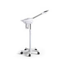 Vaporizador facial profissional Flux com ozónio e ecrã digital. Gera vapor iónico quente que facilita a abertura de poros e melhora a absorção de princípios ativos