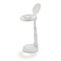 Candeeiro LED de sobremesa com lupa 5 acréscimos FLIP: para trabalhos de precisão em estética, manicura ou eletrónico Candeeiro LED de sobremesa com lupa 5 acréscimos FLIP: para trabalhos de precisão em estética, manicura ou eletrónico