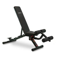 Banco de musculación ajustable para uso doméstico: BH Fitness Adjustable Weight Bench G322 com um desenho compacto e acolchado ergonómico