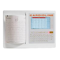 Electrocardiógrafo ECG200S: 12 canais e impressão A4