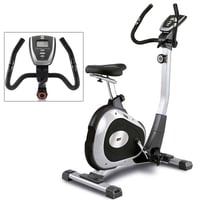 Bicicleta Estática Artic BH Fitness: Quadro aberto para fácil acesso à máquina