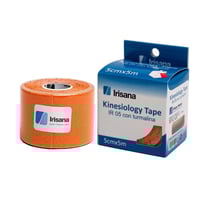 Kinesiology Tape Irisana com turmalina cor laranja 5cmx5m