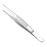 Pinza de Ponta Fina sem Dentes 12.50 cm: Ideal para auriculoterapia (aço inoxidável)