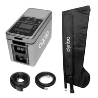 Sistema Aquilo Sports CCT1500 com botas de crioterapia e compressão pneumática para recuperação muscular