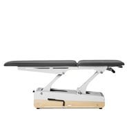 Marquesa hidráulica Swop 2L Pró Hydro Physio: com cabeça longa com dois pistões, duas alavancas para regular altura e 4 rodas com giro 360º