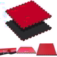 Tatami Puzzle reversível Kinefis cor negra - vermelho (grossura 20 mm)