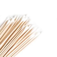 Torunda de madeira estéril com algodão (100 unidades)