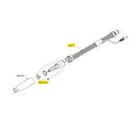 Grupo interno - Acessório peça de mão para Micromotor com Aspiração Kinefis Vortix com 40.000 r.p.m