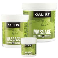 Óleo relajante de massagem Galius: para todo o tipo de massagem antes e após o exercício