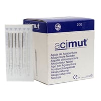 Agulhas acupuntura - Cabo de aço sem cabeça redonda com script cinco agulhas + Guia (Acimut)