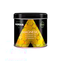 Magnésio com Vitamina C, B5 e B6 Aldous (200 cápsulas)