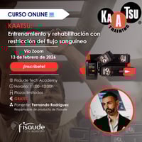 Curso on-line: Treinamento e reabilitação com restrição do fluxo sanguíneo - KAATSU - 13 de fevereiro 2026 - Via ZOOM