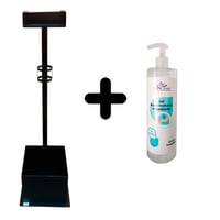 Dispensador higiénico vertical com papelera, suporte de gel e mascarillas + gel hidroalcohólico de presente (500ml)