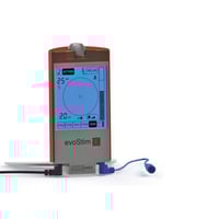 Unidade terapêutica EvoStim E: um canal de estimulação, biofeedback electromiográfico e estimulação provocada por EMG