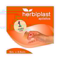Herbiplast esparadrapo teia 5metros x 2,5 centímetros