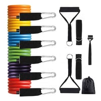 Kit Multiresistencia para entrenos funcionais e de musculación, com 6 níveis de resistência