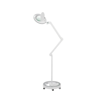 Candeeiro Lupa LED de Luz Fria Mega+ com cinco acréscimos (base rodable)