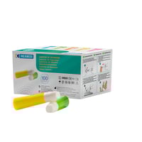 Lanceta de segurança descartável: extração capilar rápida, indolora e segura (100 unidades)