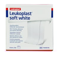 Leukoplast Soft White 6 cm x 5 metros: Strips e atiras de alta tolerância cutánea (TNT)