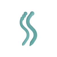 Massajador Pélvico PERIDELL 4 Pontas Rígidas. Kit 2 Peças