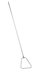 Monitor triângulo com cabeça de aço inoxidável e cabo de alumínio anodizado