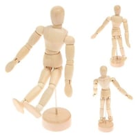 Boneco Articulado em Madeira 30 cm