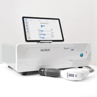 Ondas de choque radiais Shockwave 2000 Med Line: gerador pneumático e 66 programas de tratamento