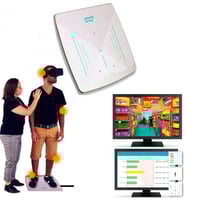 PhysioSensing Vestibular: Plataforma de força V Vertigo e software de equilíbrio para a reeducación vestibular