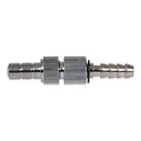 Conector de cano Riester parte I (curto) e parte II (longo), cromado brilhante