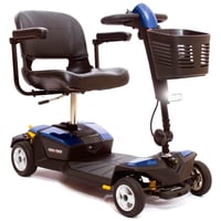 Scooter com suspensão Gogo-LX: Facilmente desmontable e com luzes LED delanteras