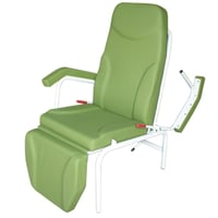 Cadeirão ergonómico clínico geriátrico Eco Kinefis Freedom: acompanhamento e descanso com articulação independente