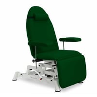 Cadeirão hidráulico de extrações: três corpos, com regulação em altura motorizada, braços e posição Trendelenburg