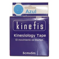 Banda Neuromuscular - Kinefis Kinesiology Tape Azul 5 cm x 5 metros