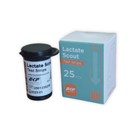 Atiras reativas para o analisador Lactate Scout (25 unidades)
