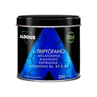 Triptófano com Melatonina, Magnésio, Espirulina e Vitaminas Aldous (200 capsulas)