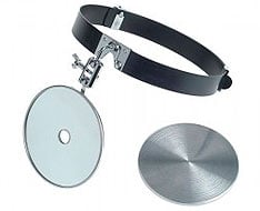 Espelhos frontais, candeeiros frontais e candeeiros de exploração