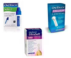 Acessórios e consumibles de glucómetros Acessórios e consumibles de glucómetros
