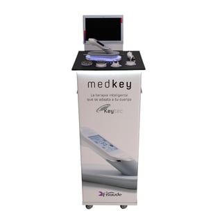 Carroça ecológica com acabamentos premium para dispositivos Medkey