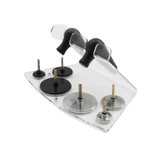 Suporte de plexiglás para acessórios de DiaCaRe 5000 e Tecar Beauty 6000 de Globus