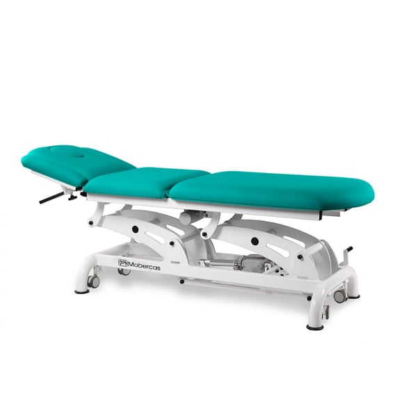Marquesa elétrica multifuncional para osteopatia com 2 motores para regulação de altura e piecera mediante comando de mão