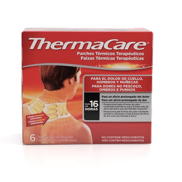 Thermacare pescoço e ombro: parches térmicos terapêuticos para a dor de pescoço, ombro e boneca (seis unidades)