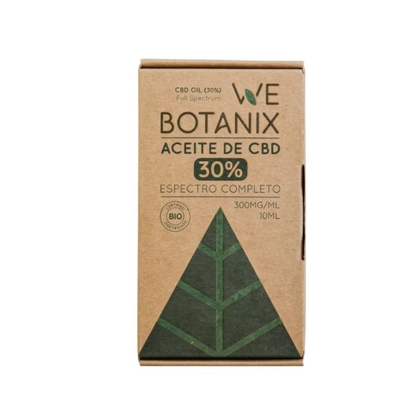 Óleo CBD 30% BIO 10ml WeBotanix: Procedente de cânhamo orgânico e 99% de agricultura ecológica