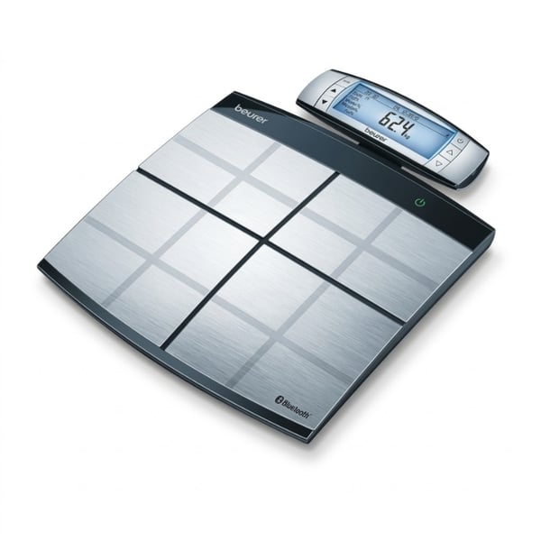 Balança Diagnóstica Profissional: Beurer BF-105 com 8 Elétrodos, ecrã removível e Bluetooth