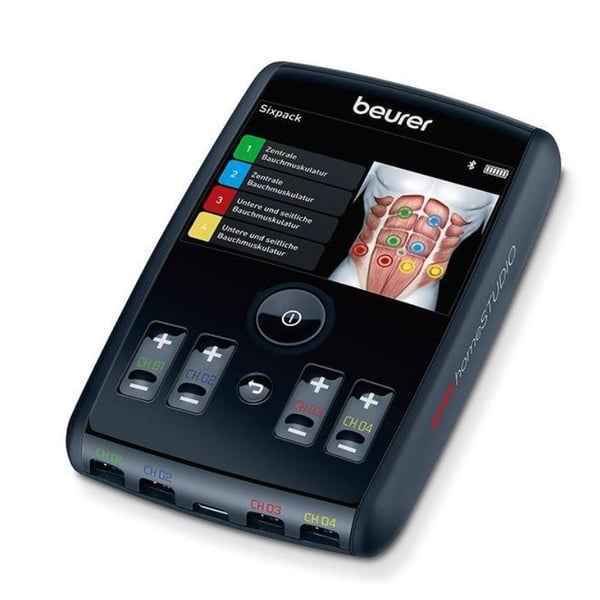 Beurer EM-95 Eletroestimulador EMS com Tecnologia EMS, Bluetooth e App HomeStudio
