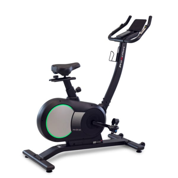 Bicicleta estática plegable de uso doméstico: BH Fitness Rhone H1205 com sistema de resistência magnética com vários níveis de intensidade