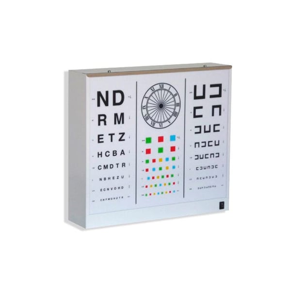 Optotipo adulto Wecker (cor branca)