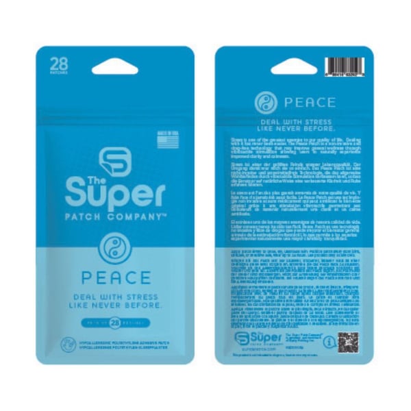 Peace Super Patch - Pacote de 30 parches: Tecnologia vibrotáctil que ajuda a fomentar uma sensação de bem-estar e acalma