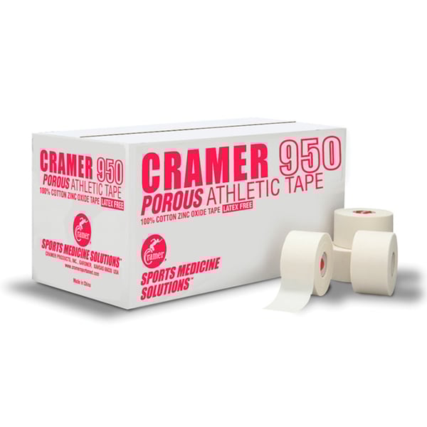 Cramer Tape 950 3,8cm x 13,5m: Banda inelástico adesivo premium (Caixa de 32 unidades)