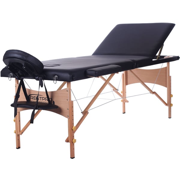Marquesa plegable de madeira Kinefis Classic 3 - (Cor preta)