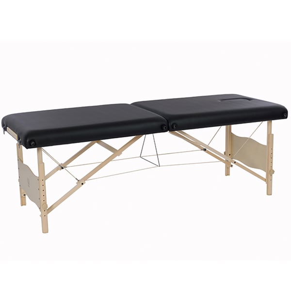 Marquesa Plegable de Madeira Plenic de 2 Corpos: Buraco facial e saca de transporte (cores disponíveis)